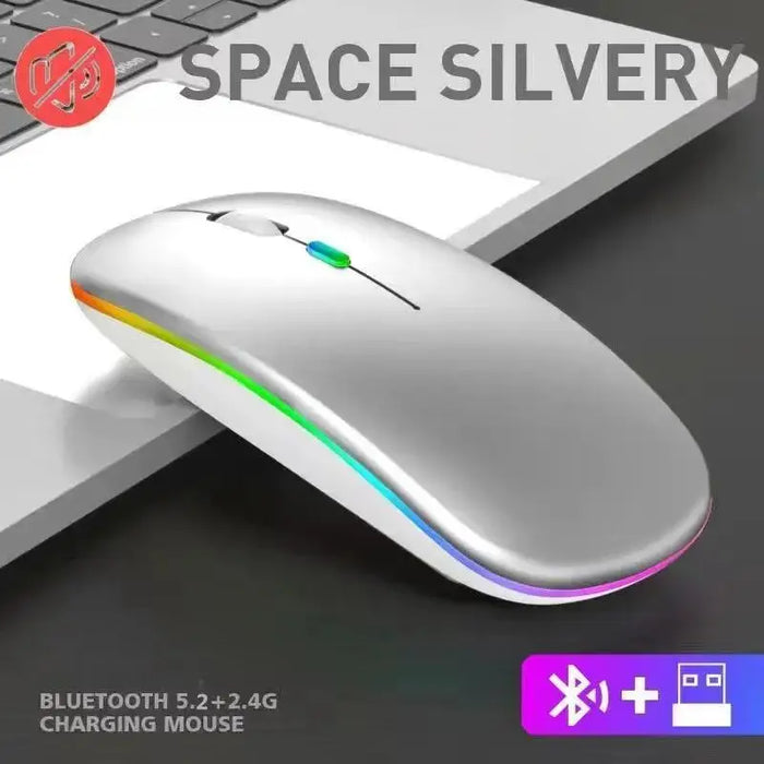 Wireless Mouse RGB Rechargeable Bluetooth