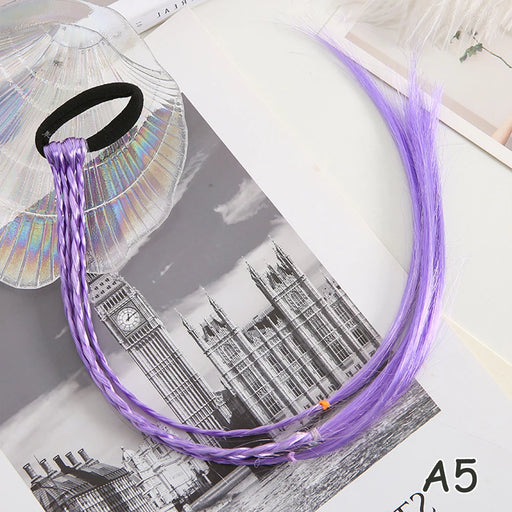 Synthetic Kids Colorful Wig Ponytail