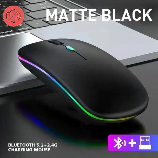 Wireless Mouse RGB Rechargeable Bluetooth