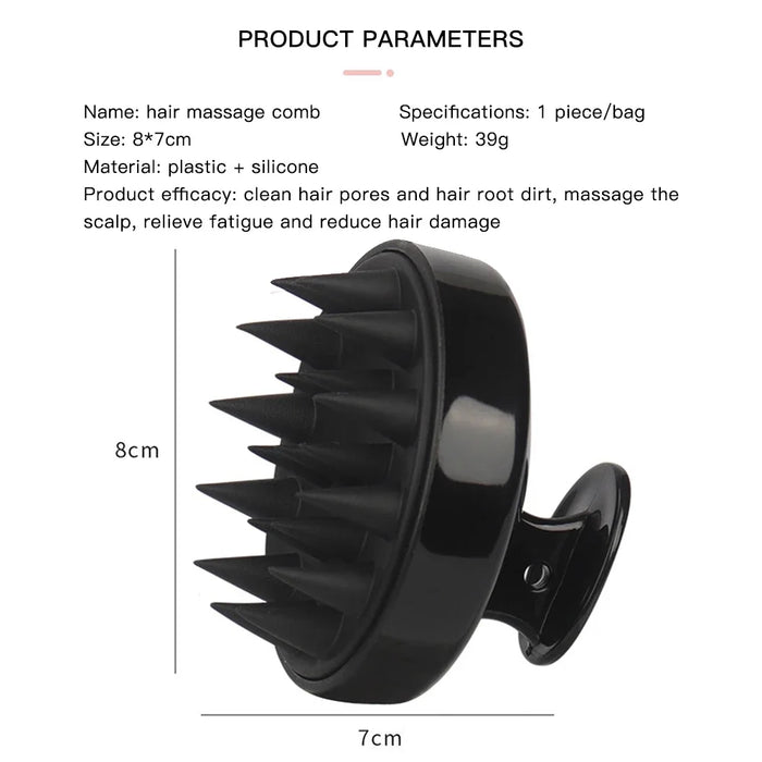 Silicone Head Scalp Massage Comb