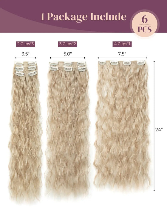 Clip In Hair Extensions 16 CLips 22 Inch