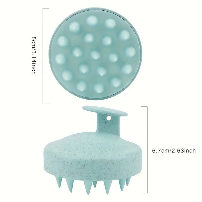 Silicone Head Scalp Massage Comb Hair Washing Brush Soft Scalp