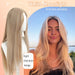 Synthetic wig linen long straight hair