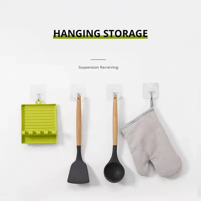 1PC Multi-Functional Kitchen Utensil Holder Pot Lid Rack Spoon Shelf Chopsticks Holder Countertop Spatula Organizer Soup Spoon P