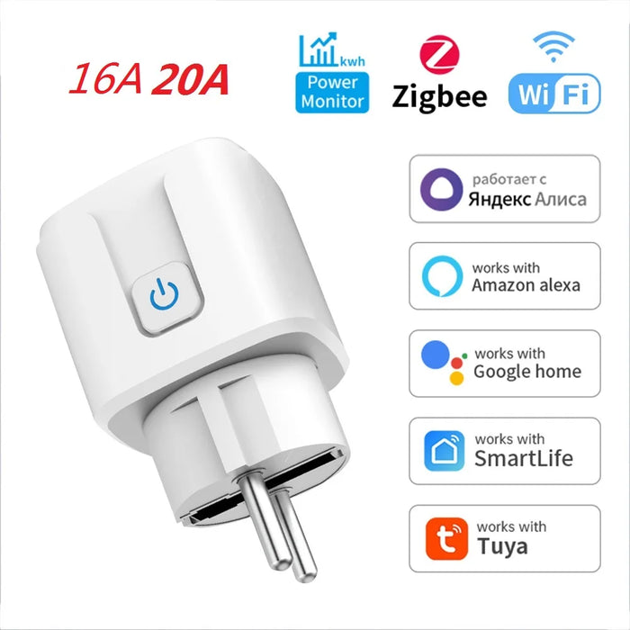 Smart Socket Tuya EU Plug Zigbee