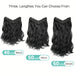 Synthetic Long Wavy U-shaped Clip