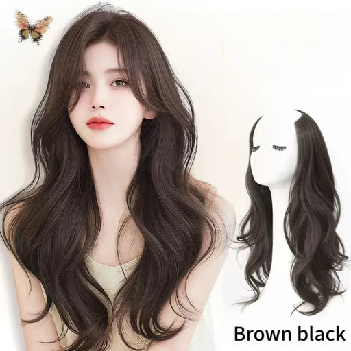 Synthetic Women Long Curly Invisible