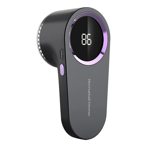 Electric lint remover fabric shaver in sleek design, USB rechargeable for easy fabric care and maintenance.