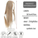 Synthetic wig linen long straight hair