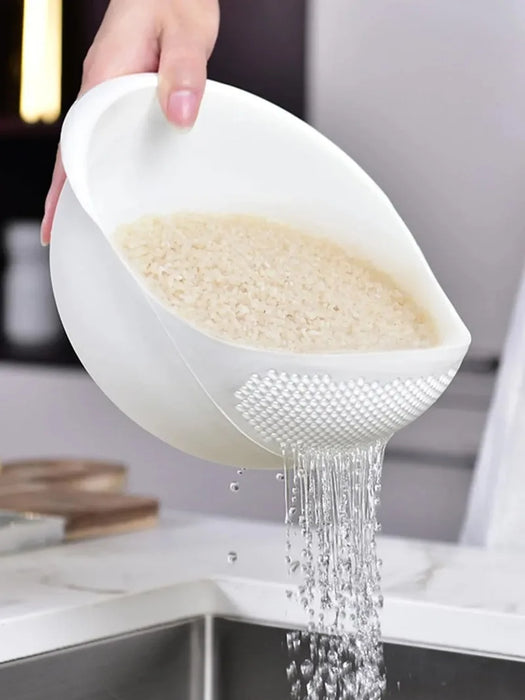 1PC- Silicone Colander Rice Bowl