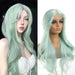 Synthetic wig linen long straight hair