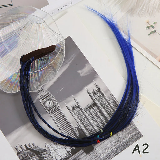 Synthetic Kids Colorful Wig Ponytail
