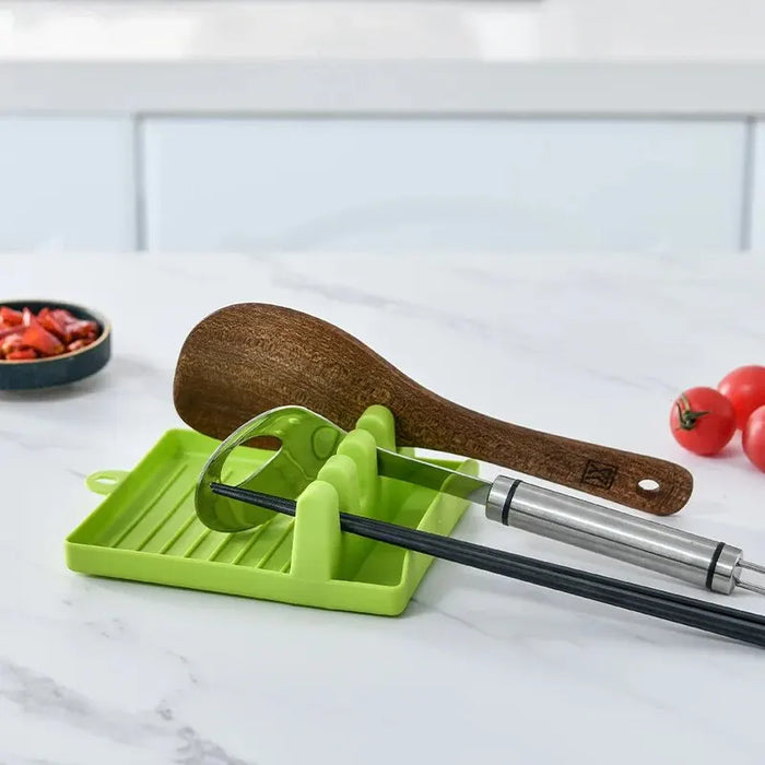 1PC Multi-Functional Kitchen Utensil Holder Pot Lid Rack Spoon Shelf Chopsticks Holder Countertop Spatula Organizer Soup Spoon P