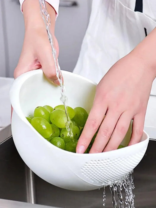 1PC- Silicone Colander Rice Bowl