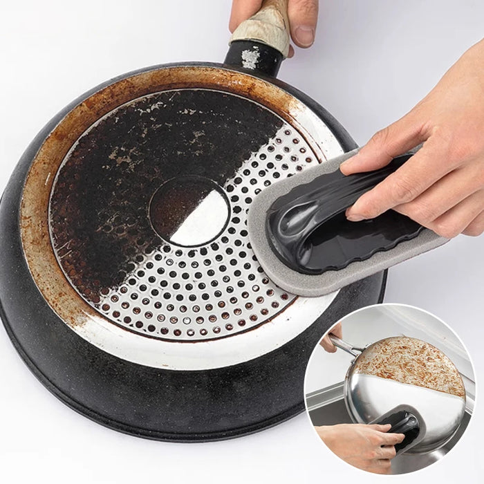Magic Emery Sponge Brush Wipe Eraser Cleaner Kitchen Bath Rust Strong