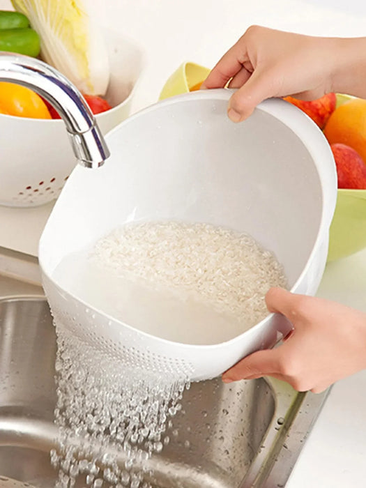 1PC- Silicone Colander Rice Bowl