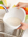 1PC- Silicone Colander Rice Bowl