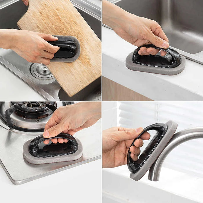 Magic Emery Sponge Brush Wipe Eraser Cleaner Kitchen Bath Rust Strong