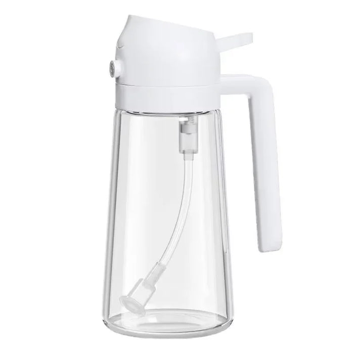 2-in-1 Kitchen Oil Sprayer and Dispenser Bottle, Plastic Oil Mister for Cooking, BBQ, Baking, Roasting and Picnic