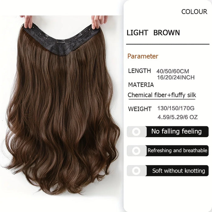 Synthetic Long Wavy U-shaped Clip