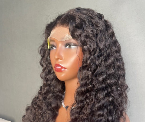 Natural curly wig 5*5 HD lace