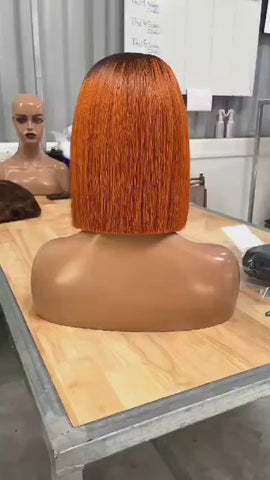 Orange  Black Wig – Bold, Stylish, and Vibrant