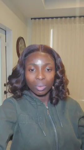 Bouncy Curl Brown Swiss Closure