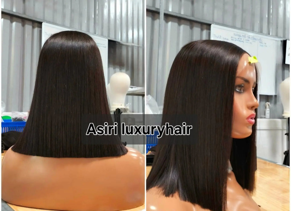 Raw Donor Bob wig 5*5 swiss closure