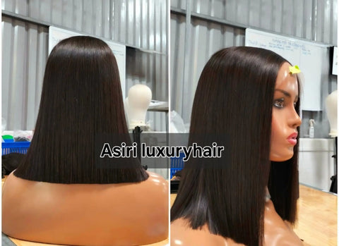 Raw Donor Bob wig 5*5 swiss closure
