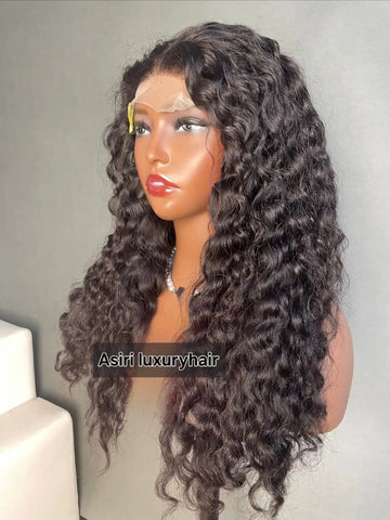 Natural curly wig 5*5 HD lace